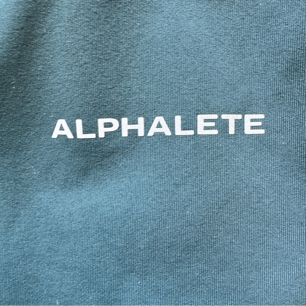 Alphalete Pro Elite Joggers Drawstring Athletic Pants Teal Luon Stretch Sz L - Picture 3 of 13
